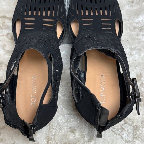 TOP Moda LEVIN-1 Ankle Strap Open Toe Chunky Heel Platform Gladiator Sandal 6.5 - Picture 6 of 11